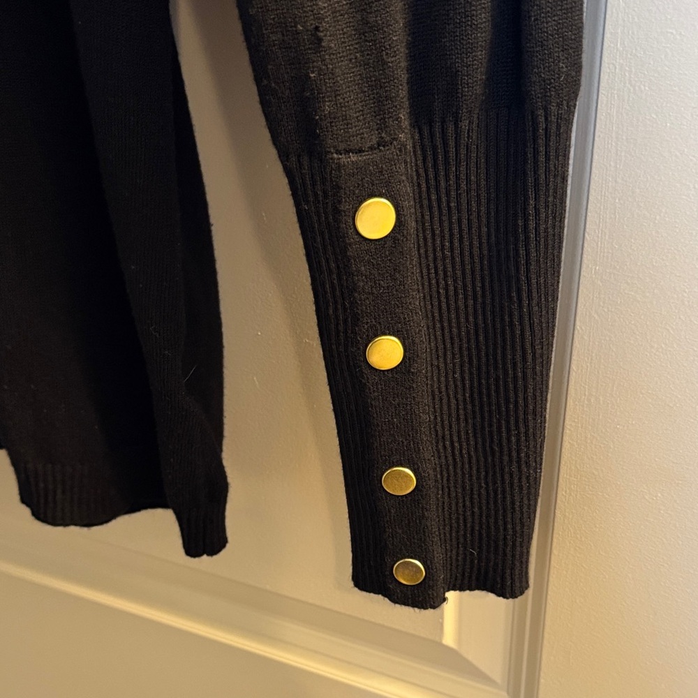 Joseph Black Sweater with Gold Accents - Picture 3 of 4